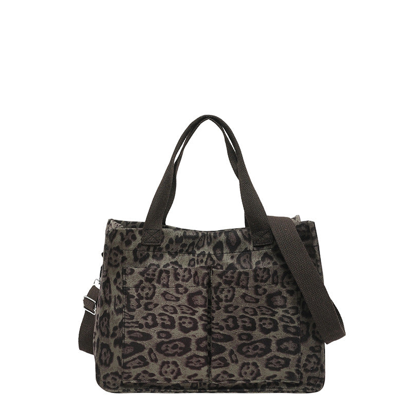 WoChic Leopardenmuster Utility Tragetasche Karnz