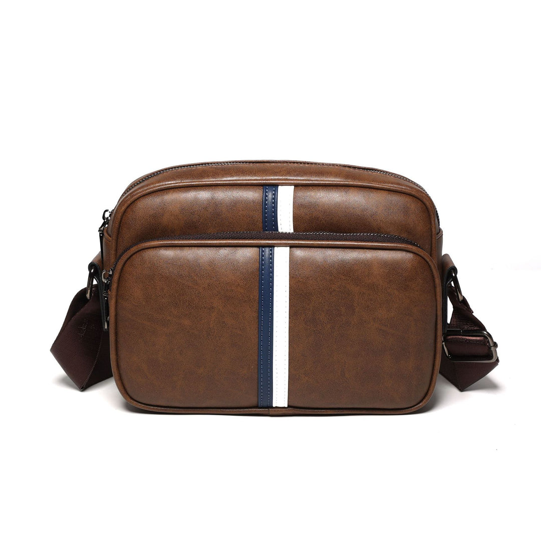 Lässige Leder Schultertasche