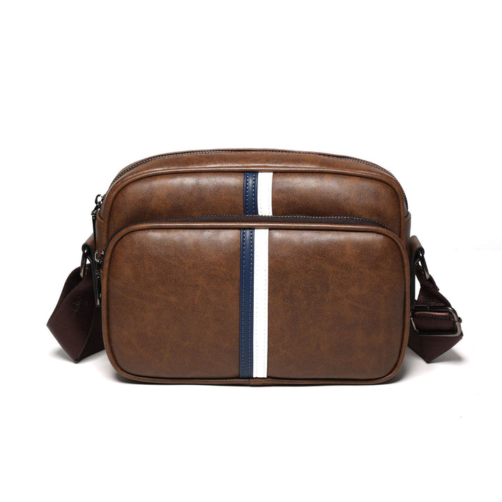 Lässige Leder Schultertasche
