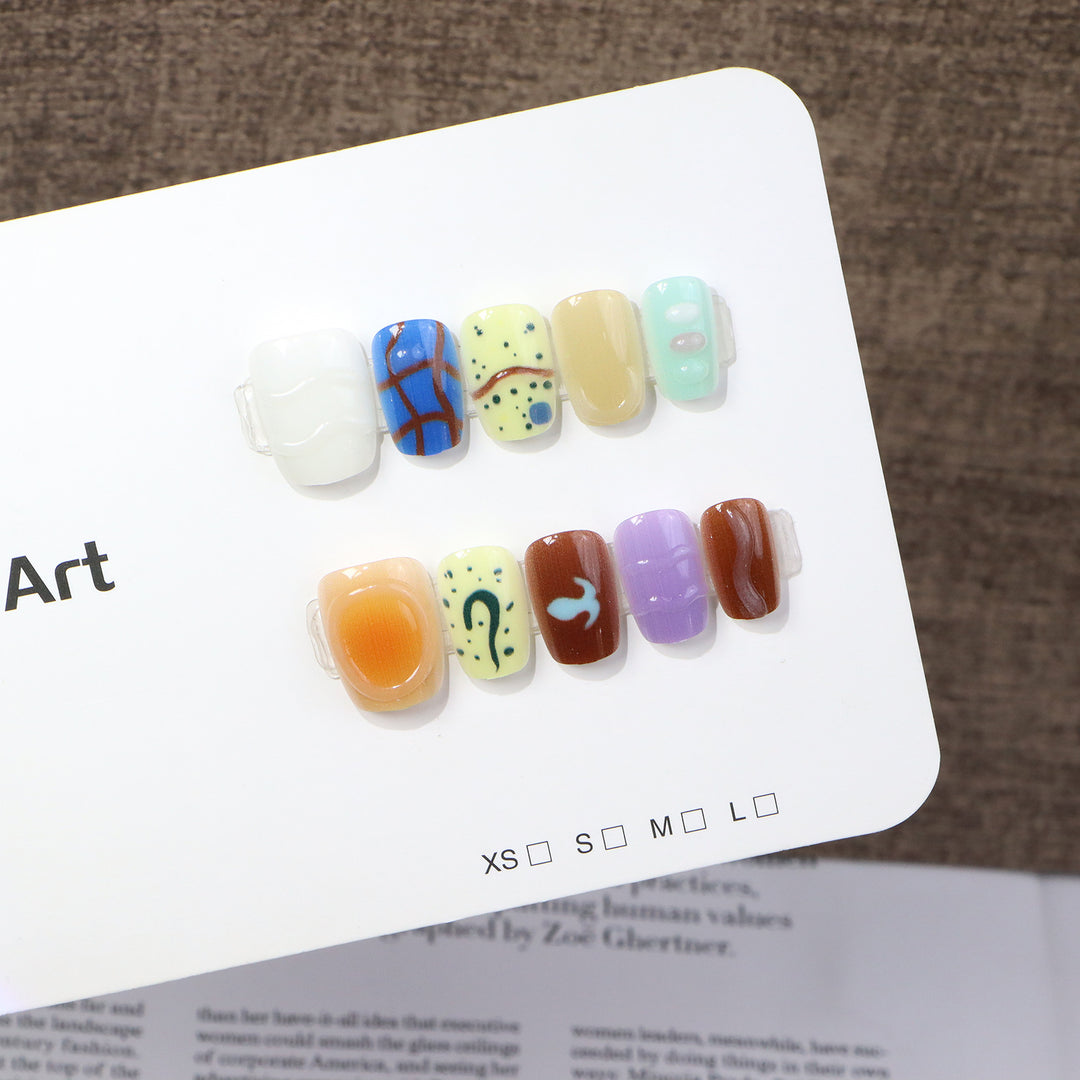 Kreative Abstrakte Nagelkunst Kollektion Karnz