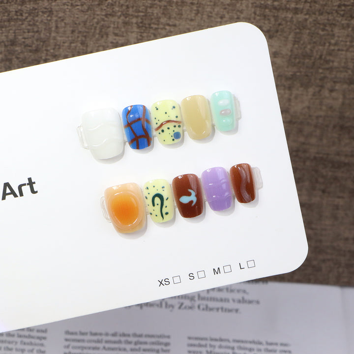 Kreative Abstrakte Nagelkunst Kollektion Karnz
