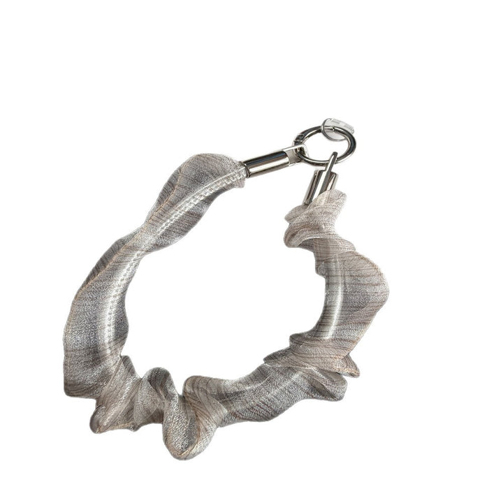 Rüsch-Haargummi Schlüsselanhänger Halter Karnz
