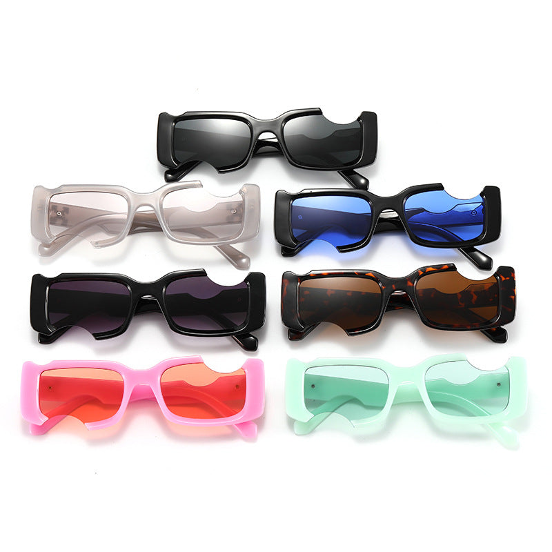 Damen exklusive modische Sonnenbrille mit futuristischem Design Karnz