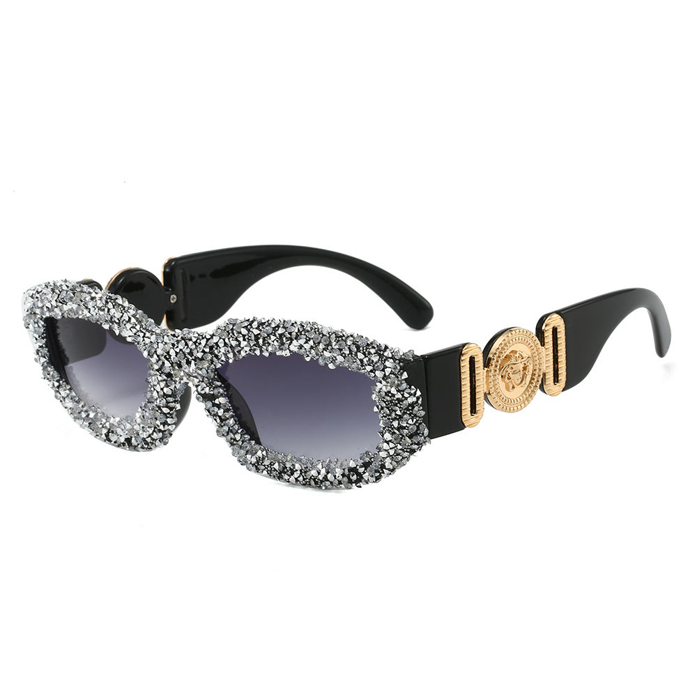 Damen Kristallverzierte Sonnenbrille Karnz