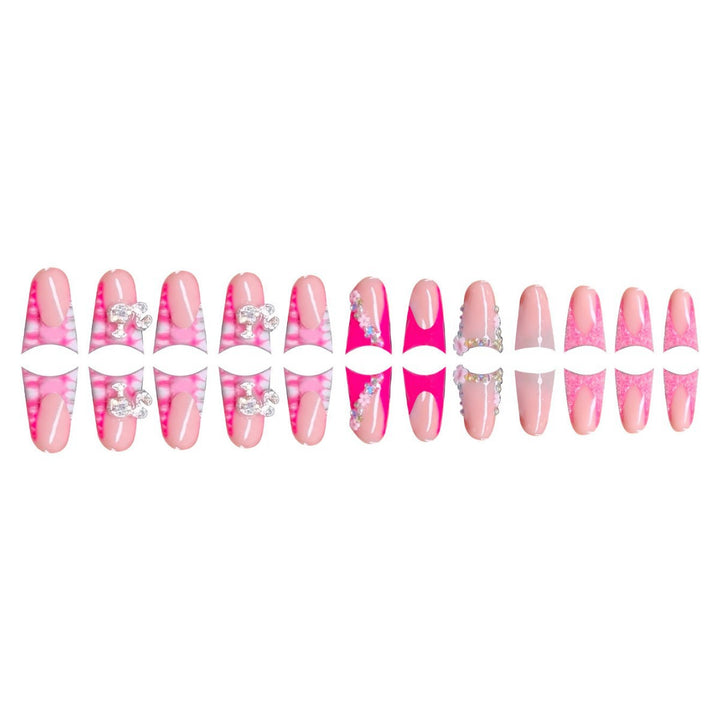 Glamouröse Dekorative Nagelkunstverlängerungen Karnz