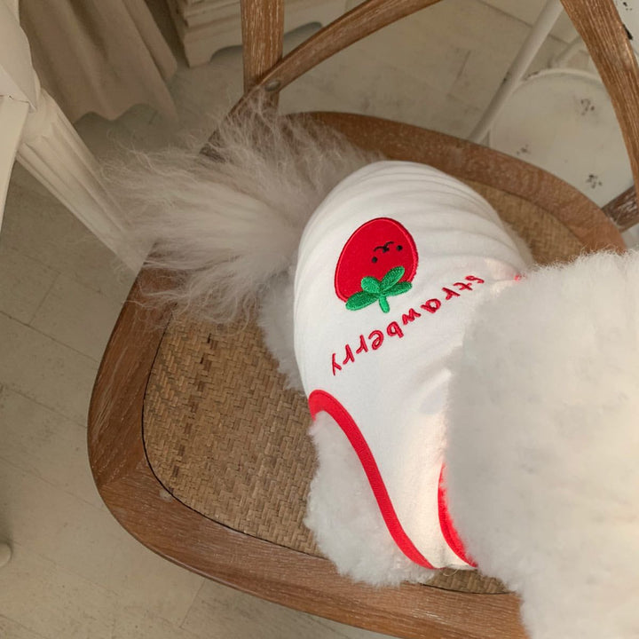 Baumwollstretch-Hundeshirt mit Pilz-Applikation