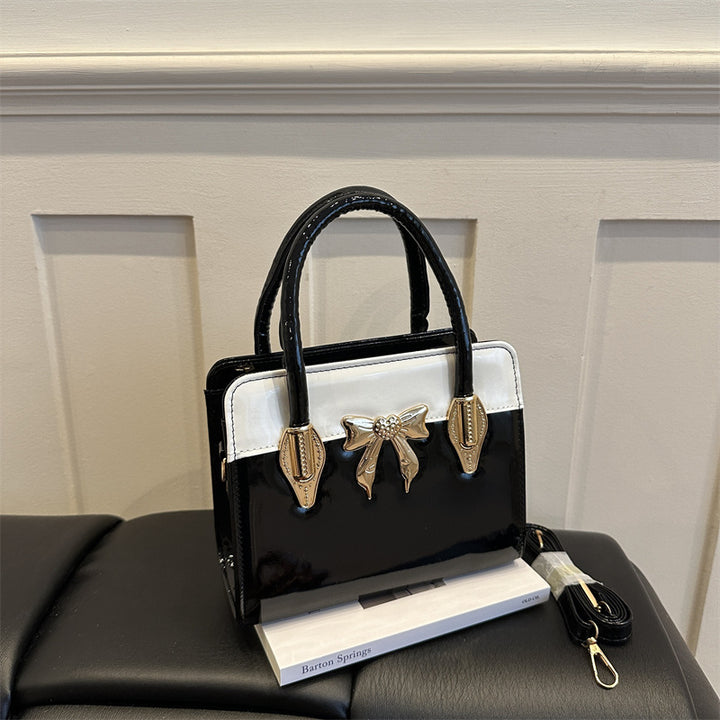 Elegante Bow-Akzent Handtasche