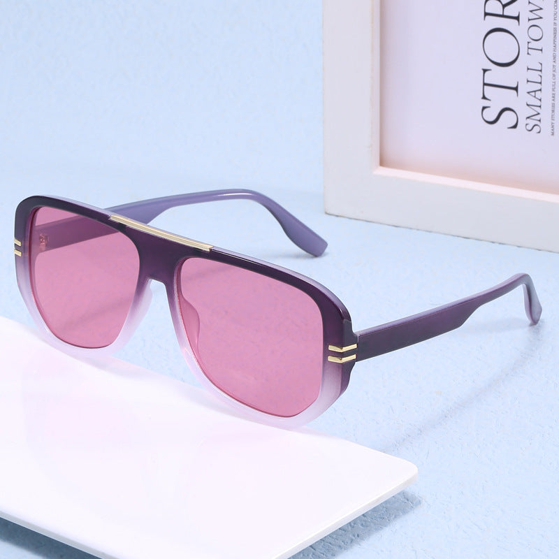 Damen Oversize-Sonnenbrille mit Designer-Rahmen Karnz