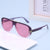Damen Oversize-Sonnenbrille mit Designer-Rahmen Karnz