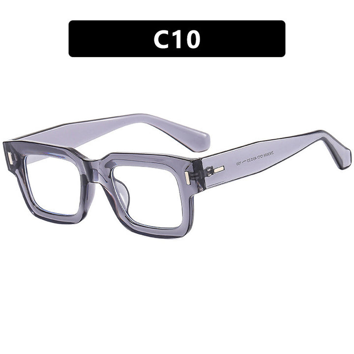 Damen stilvolle quadratische Sonnenbrille mit auffälligem Leoprint Karnz