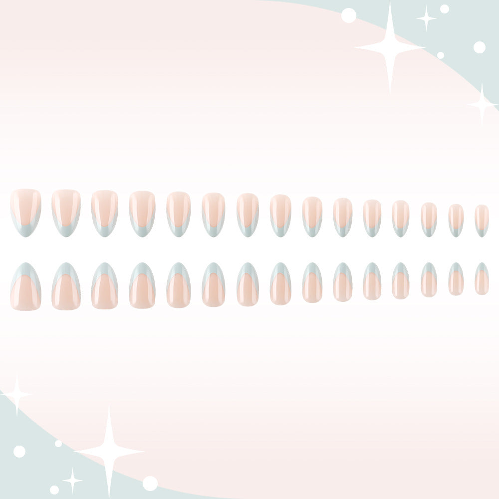 Französische Spitze Elegantes Gel-Nageldesign Karnz