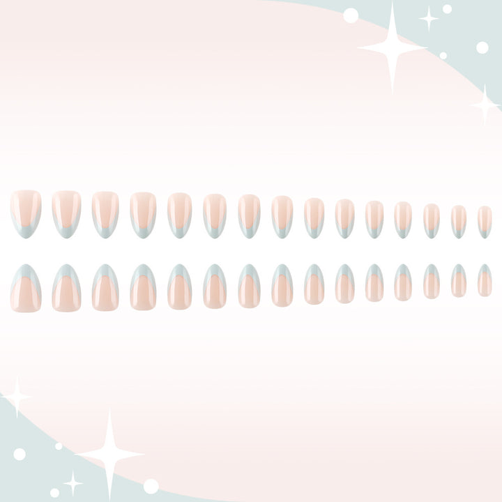 Französische Spitze Elegantes Gel-Nageldesign Karnz