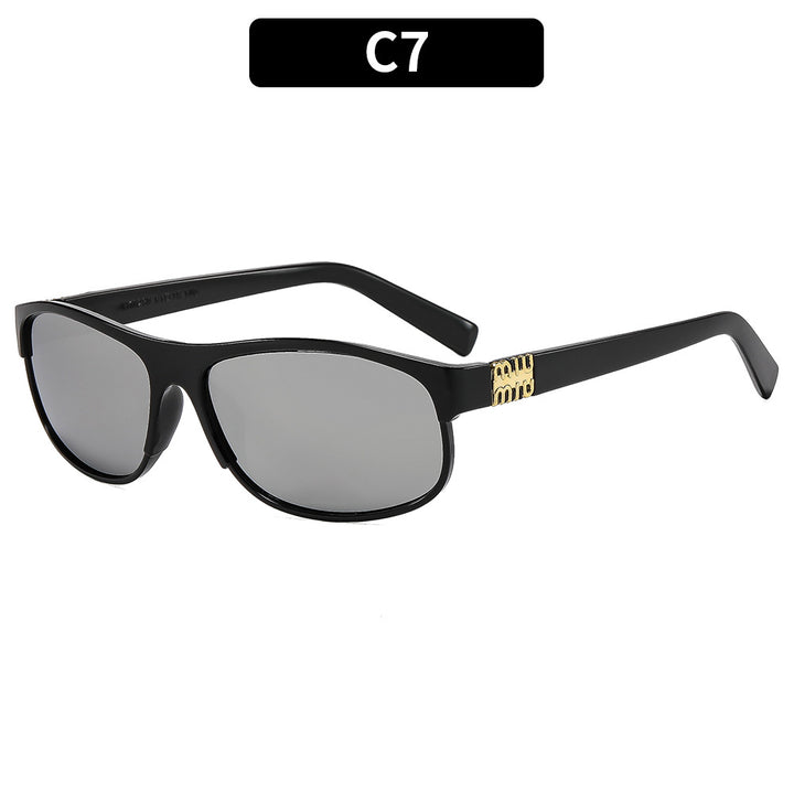 Schlanke moderne Aviator Sonnenbrille