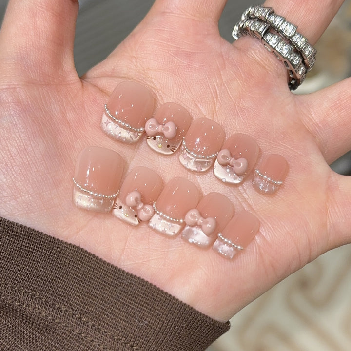 Künstliche Nail Art Spitzen mit Verspieltem Design Karnz