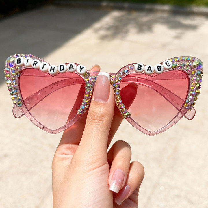 Geburtstagsthema Herzförmige Sonnenbrille Karnz