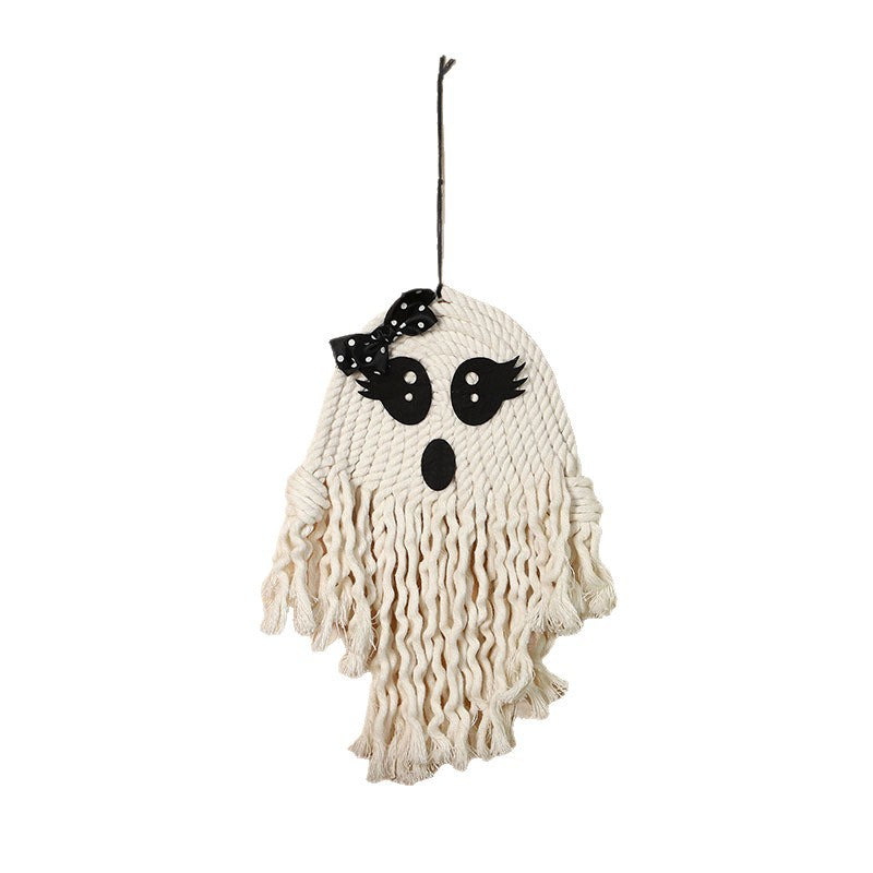 Ornamentale Makramee Wandbehang Karnz