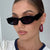 Damen trendige Cat-Eye Sonnenbrille mit einzigartigem Rahmen und UV-Schutz Karnz