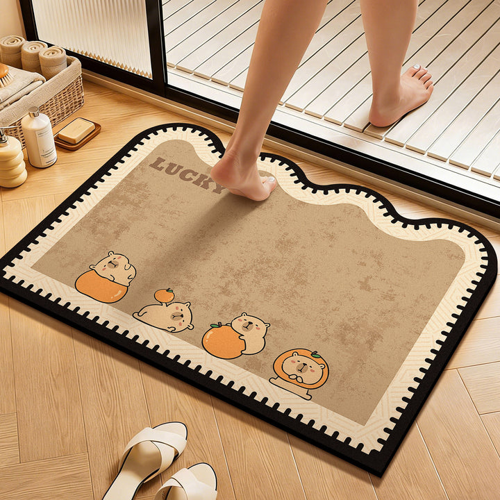 WoCute Cartoon Badematte Karnz