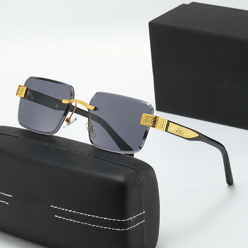 Damen elegante Sonnenbrille mit luxuriösem, glitzerndem Rahmen Karnz