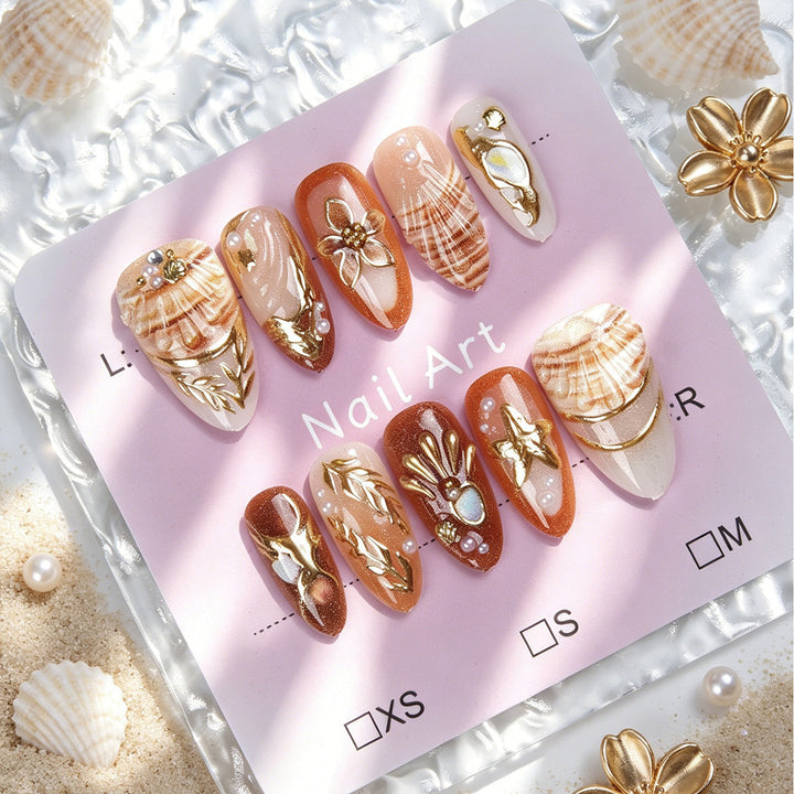 Elegante und Verzierten Kunstnagelset Karnz