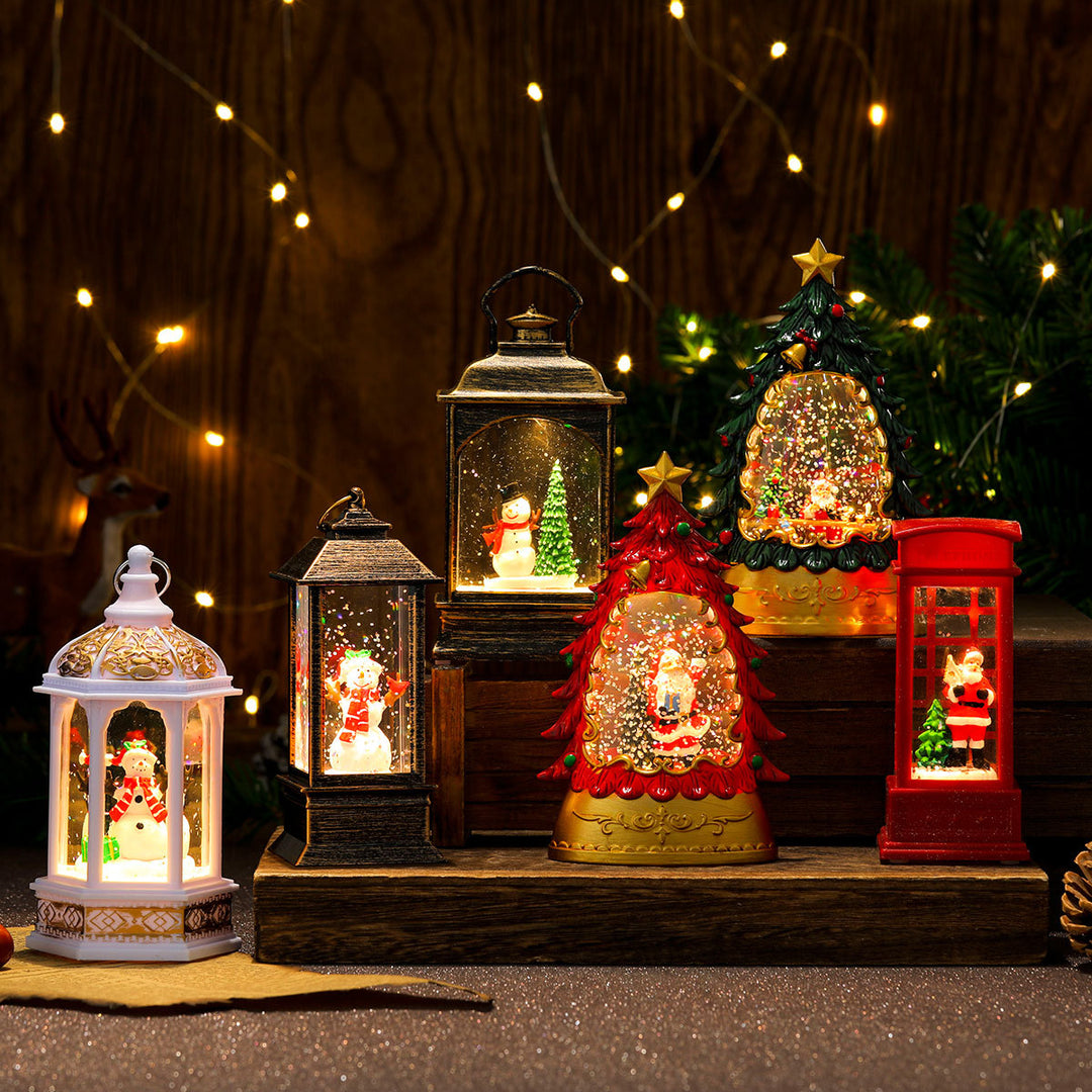 Dekorative Leuchtende Weihnachts-Telefonbox Schüssel