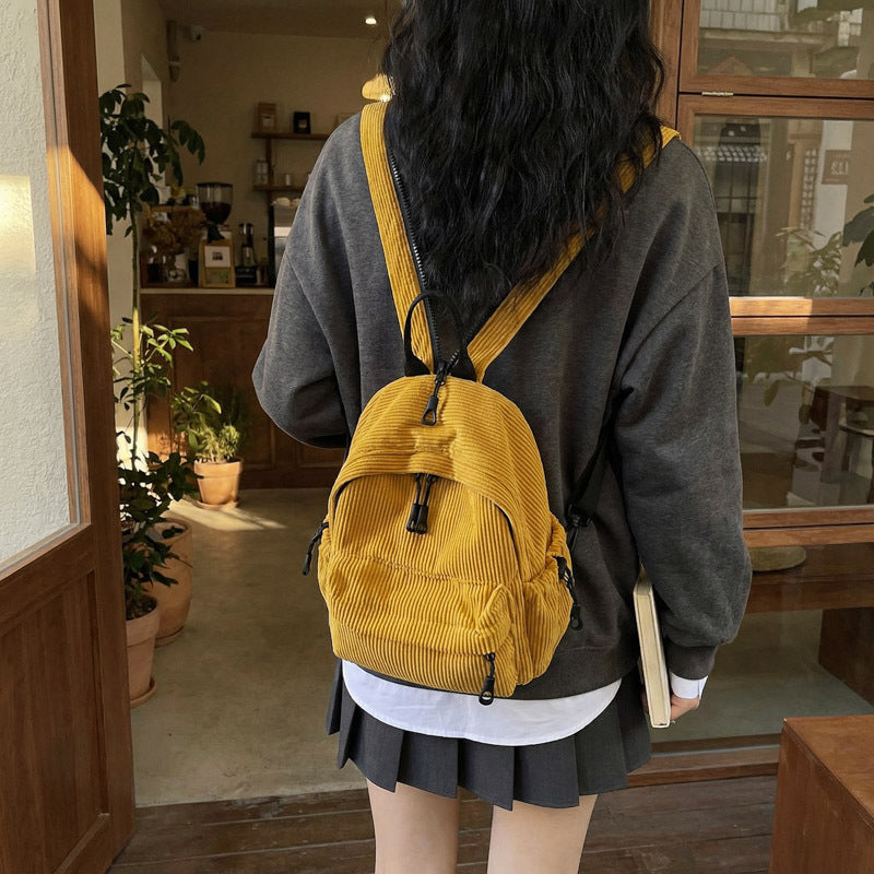 Cord-Rucksack mit Praktischem Frontfach Karnz