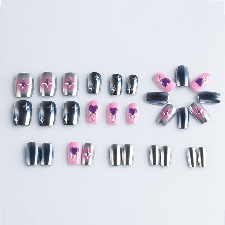Himmlisches Press-On Nagelkunst Set Karnz