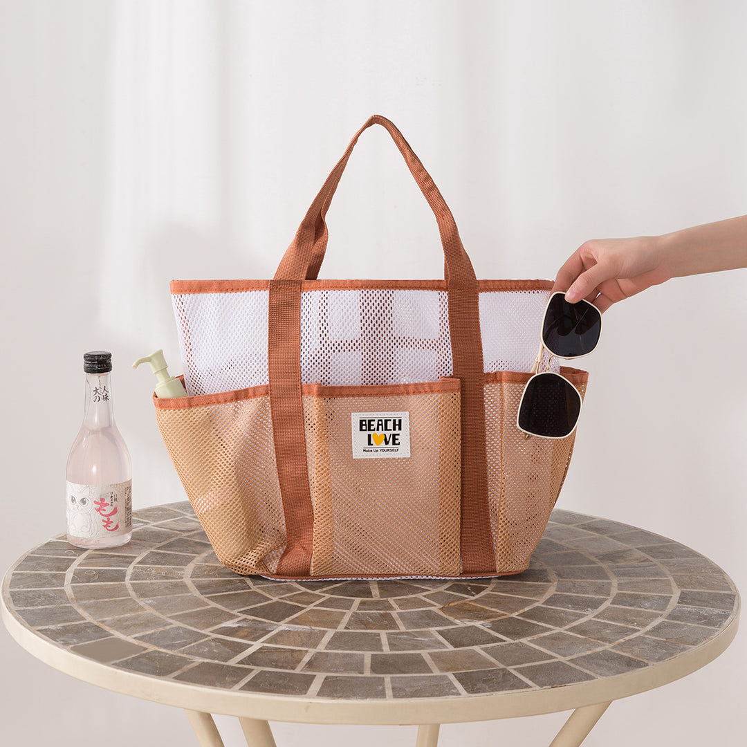 Geräumige Mesh Strandtasche