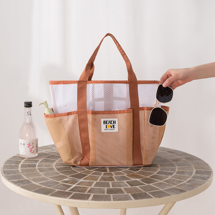 Geräumige Mesh Strandtasche
