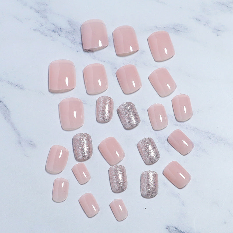Premium Glänzendes Press-On Nagelset Karnz