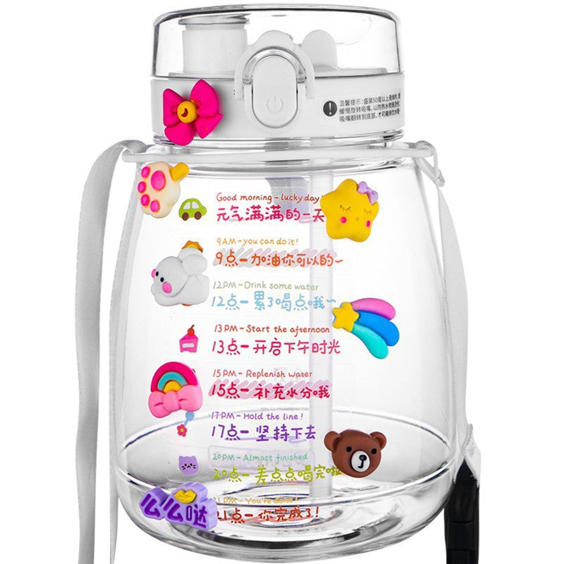 Damen Verspielte Trinkflasche mit tierischem Design Karnz