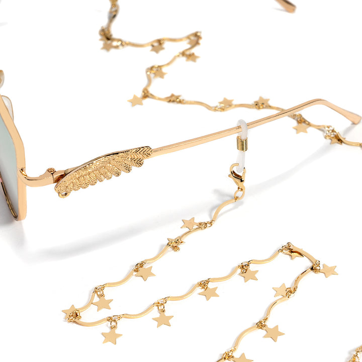 Elegante Goldene Sternenkette Karnz