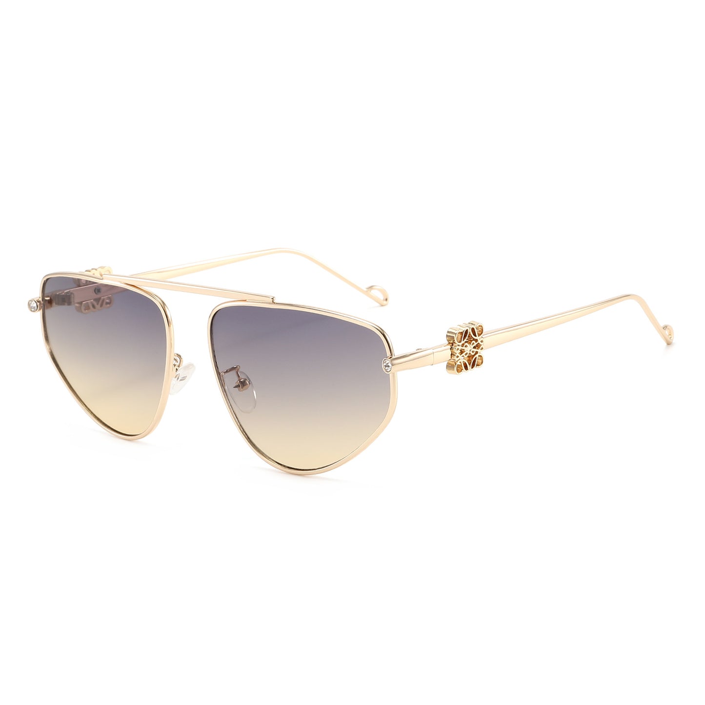 Damen Glamouröse Sonnenbrille mit eleganten Verzierungen Karnz