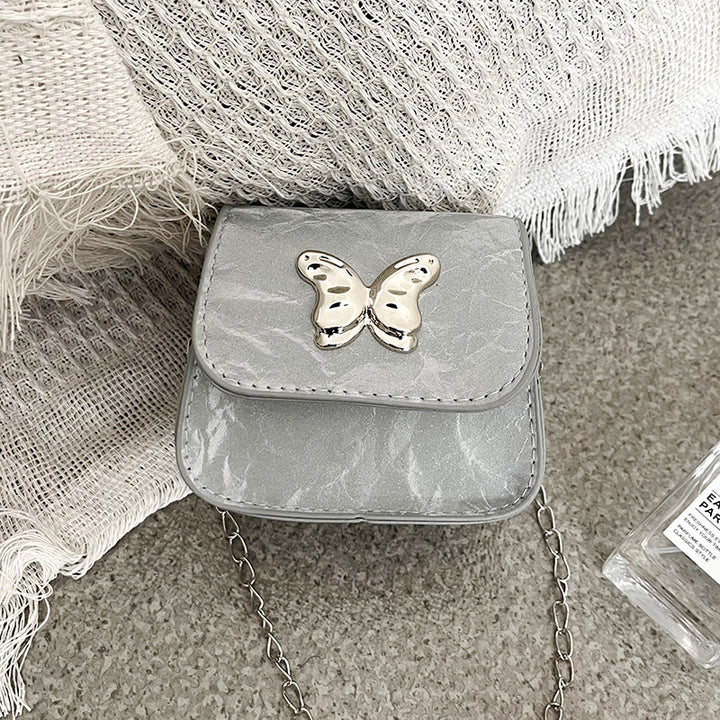 WoStylish Schmetterlingsverschluss Mini-Handtasche Karnz