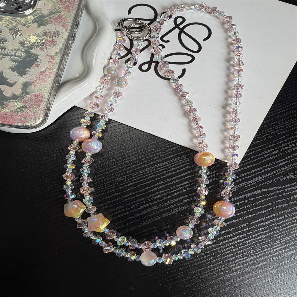 Sparkling Beaded Brillen Kette Karnz