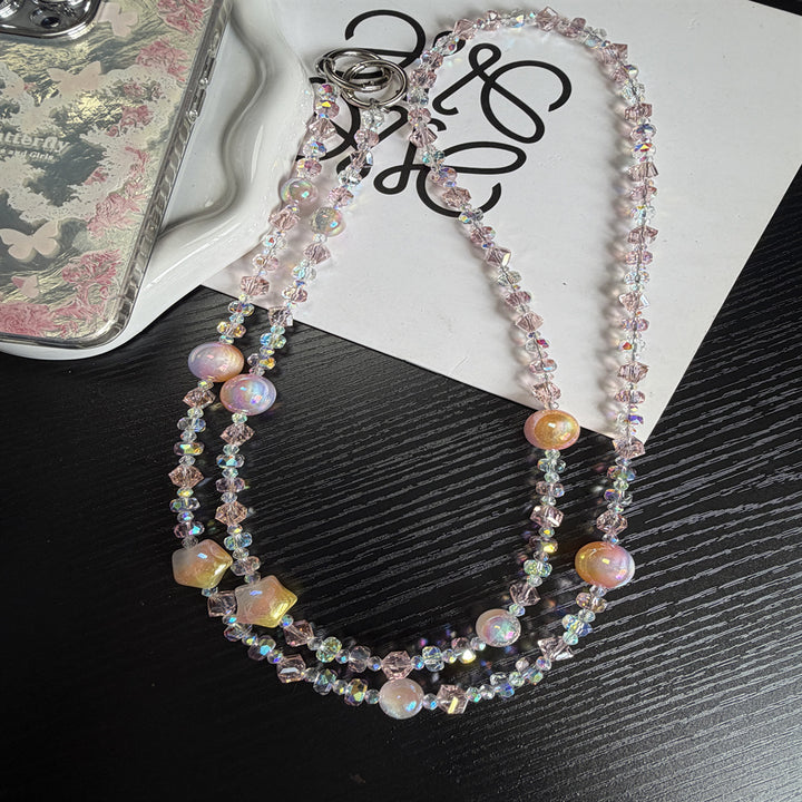 Sparkling Beaded Brillen Kette Karnz