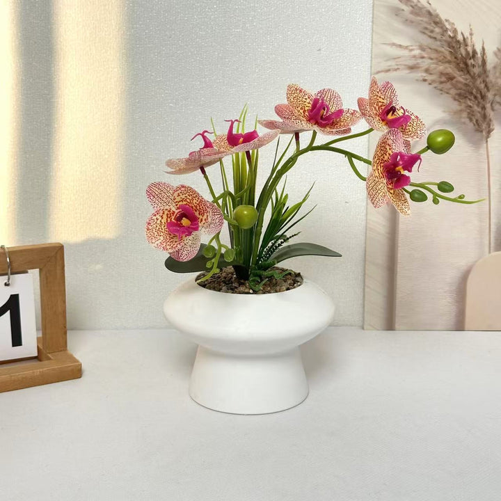 Elegante künstliche Orchideen-Blumenarrangement
