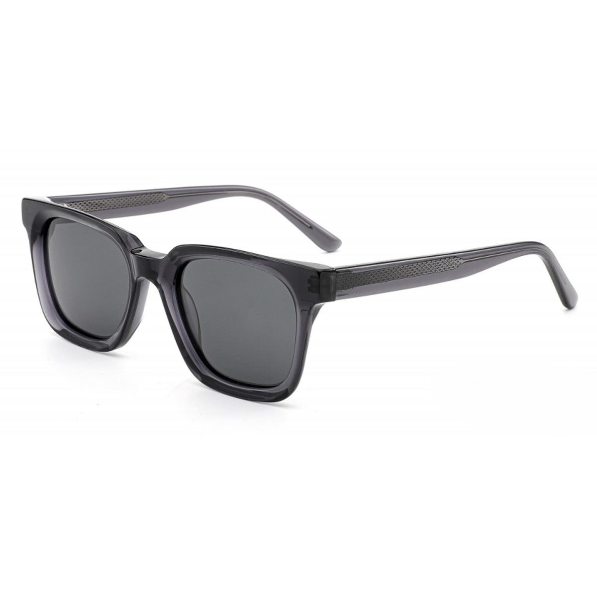 Damen stilvolle Sonnenbrille mit breitem, rechteckigem Rahmen und UV-Schutz Karnz