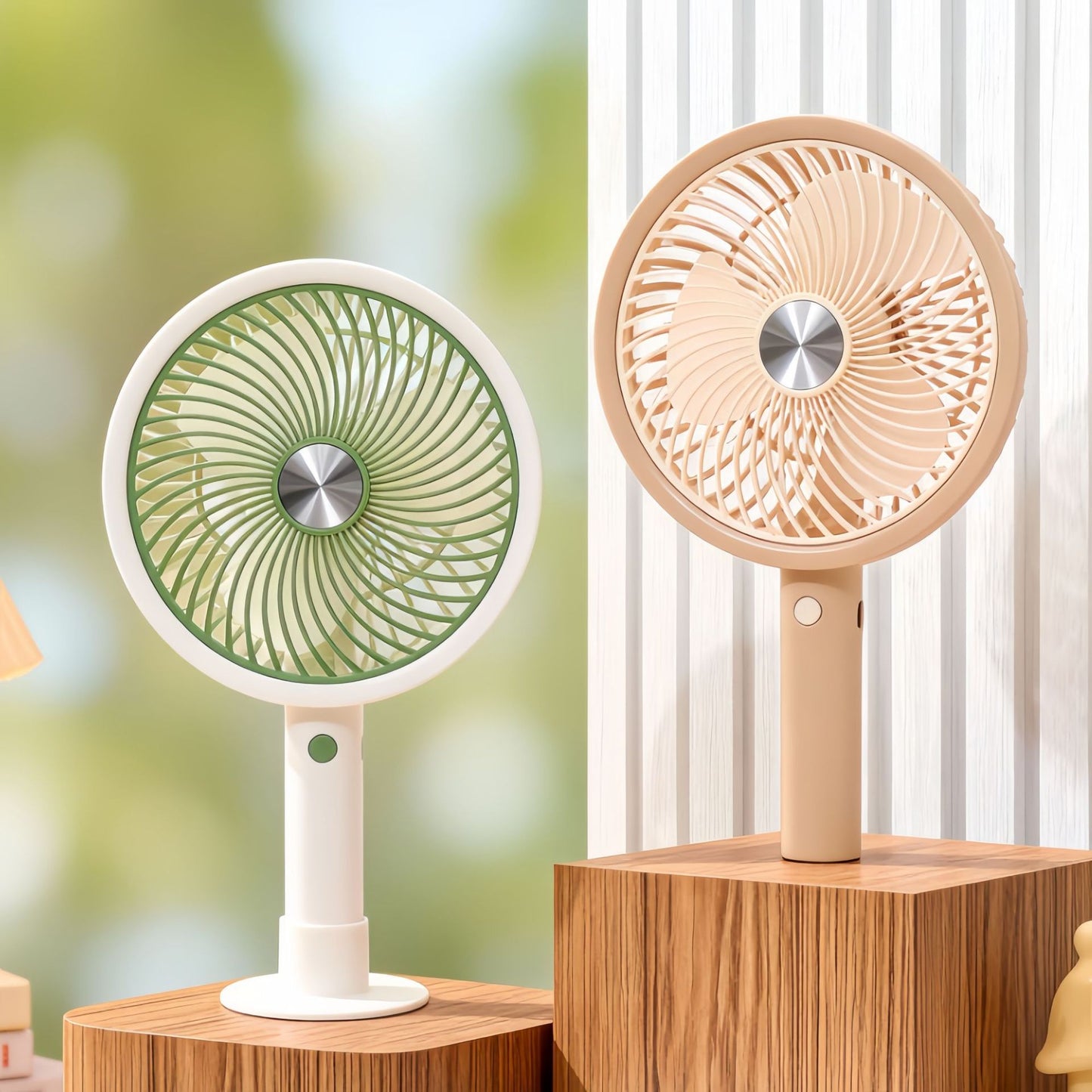 Damen Tragbarer Tischventilator mit flexiblem Neigungswinkel und USB-Anschluss Karnz