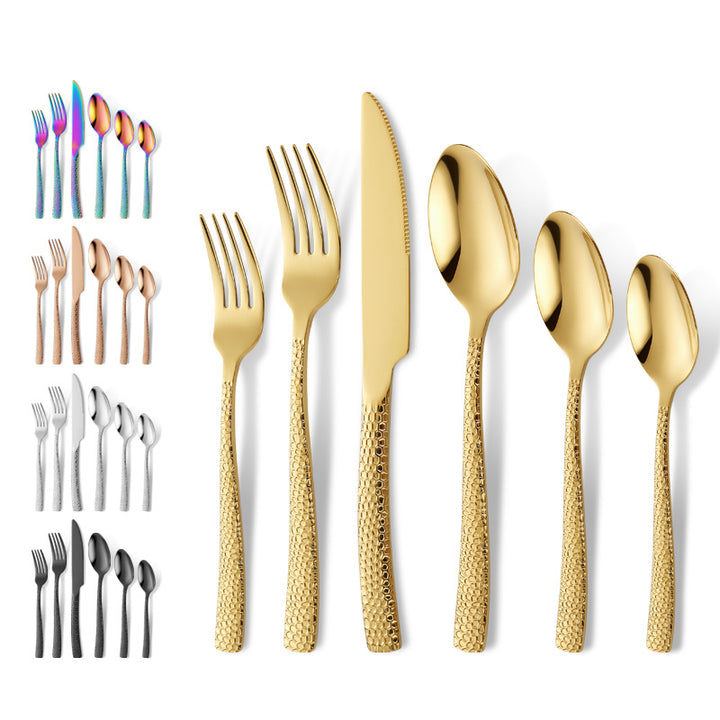 Stilvolles und Farbenfrohes Besteckset Aus Edelstahl Karnz