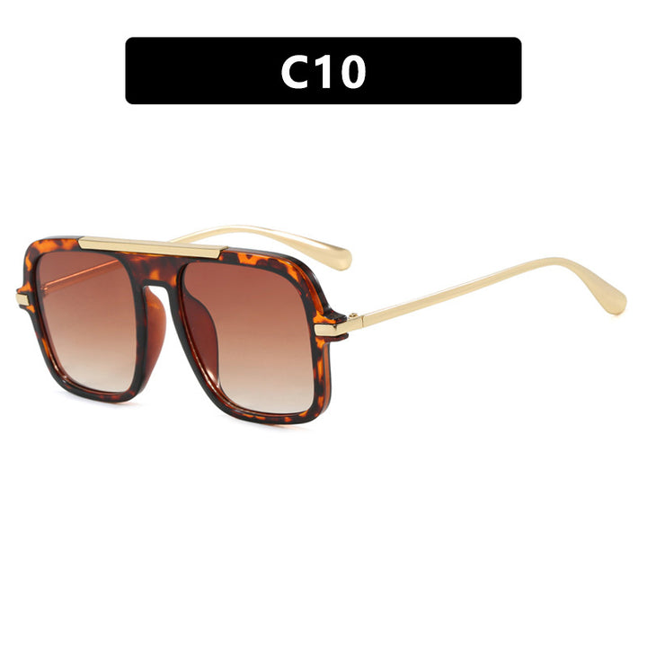Damen quadratische Sonnenbrille mit luxuriösem Metallrahmen und robusten Gläsern Karnz