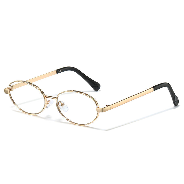 Sleek Oval Frame Sonnenbrille Karnz