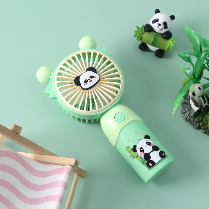 Damen tragbarer Mini-Ventilator mit niedlichem Pandadesign Karnz
