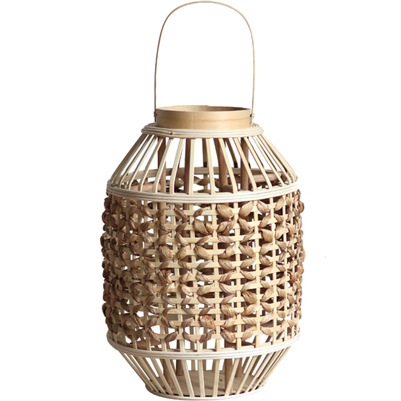 Handgefertigte Rattan-Laterne Karnz