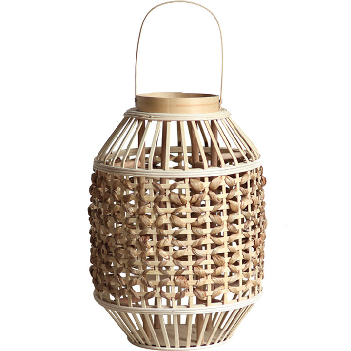 Handgefertigte Rattan-Laterne Karnz