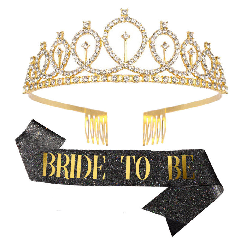 Damen Glitzernde Tiara mit elegantem Design Karnz