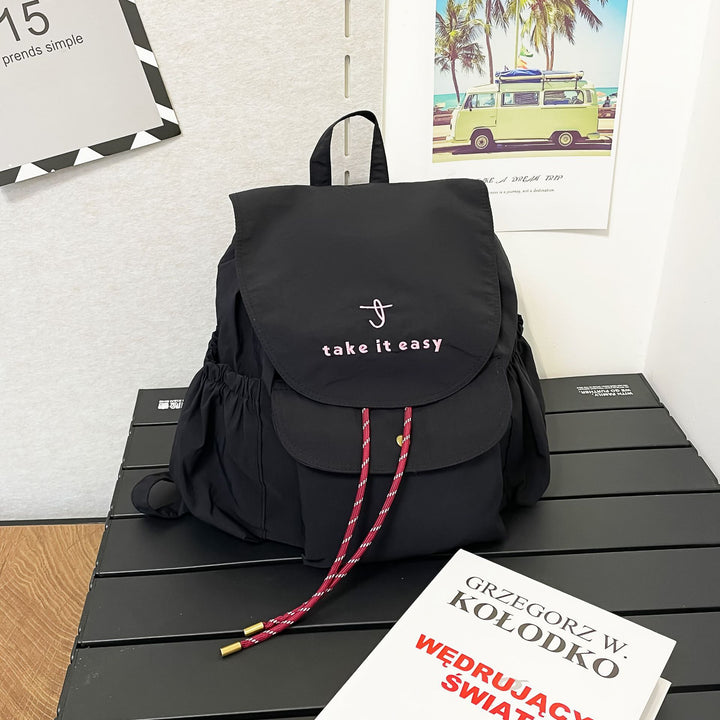 Lässiger leichter Kordelzug-Rucksack