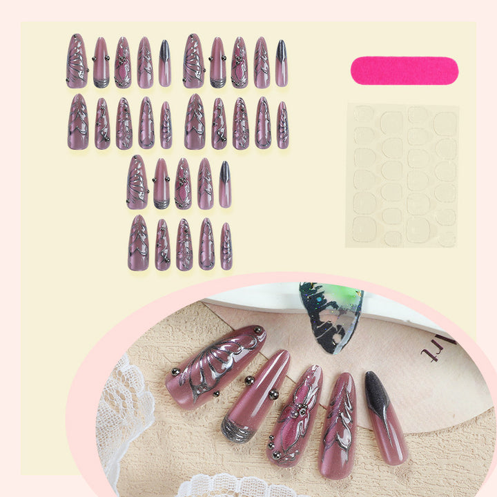 Themenbezogenes Unterwasser-Nagelkunst Press-On Set Karnz