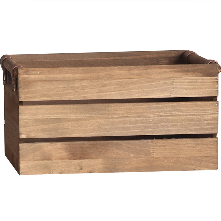 Eleganter Aufbewahrungskorb aus Massivholz Karnz