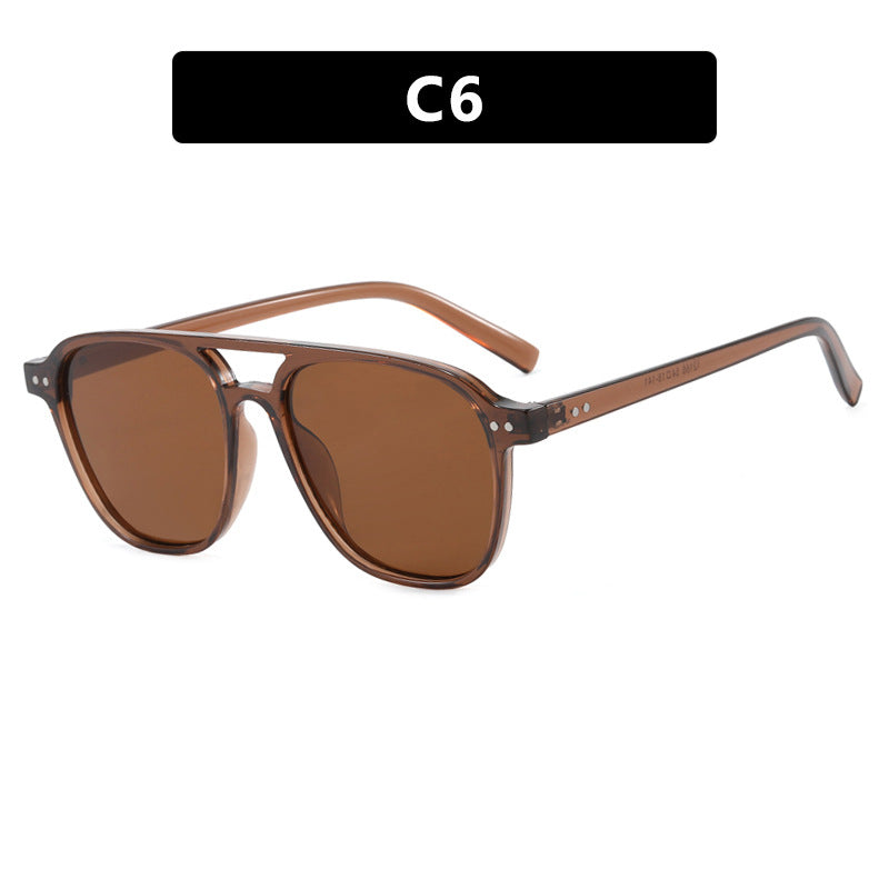 Damen moderne quadratische Sonnenbrille mit robustem Design und UV-Schutz Karnz